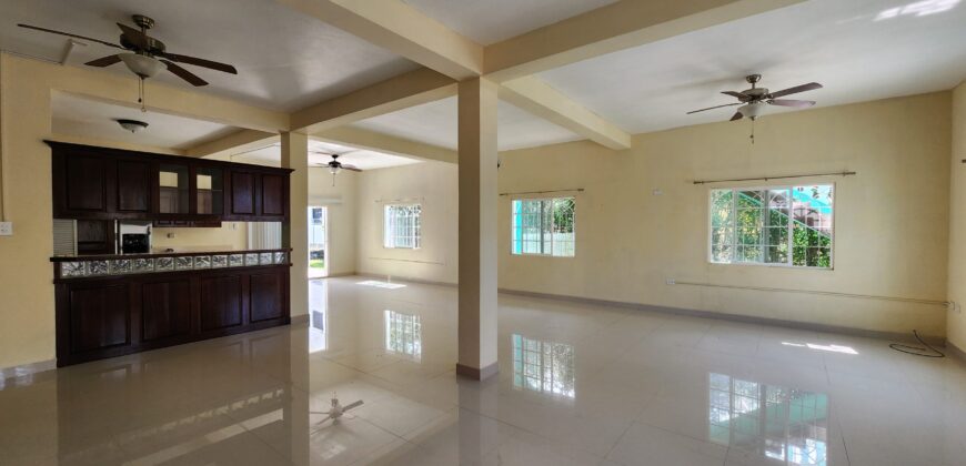 Belmopan- Unfurnished Three Bedroom Ground Floor Apartment