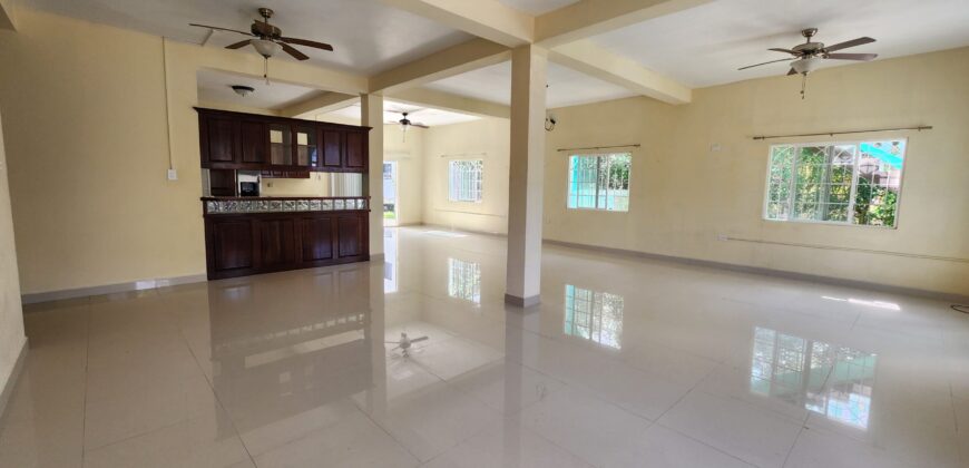 Belmopan- Unfurnished Three Bedroom Ground Floor Apartment